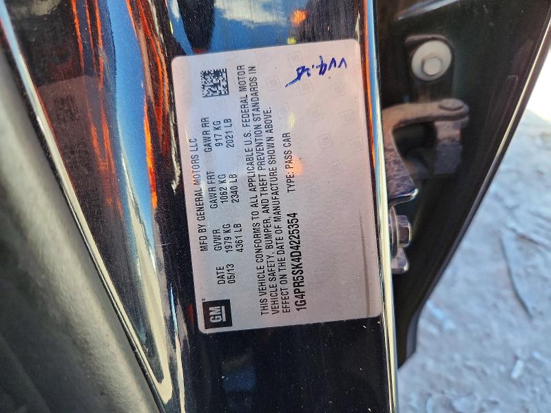 56834026 :رقم المزاد ، 1G4PR5SK4D4225354 vin ، 2013 Buick Verano مزاد بيع