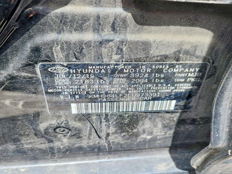 Aukcja sprzedaży 2020 Hyundai Elantra, vin: KMHD84LF2LU973391, numer aukcji: 57948626