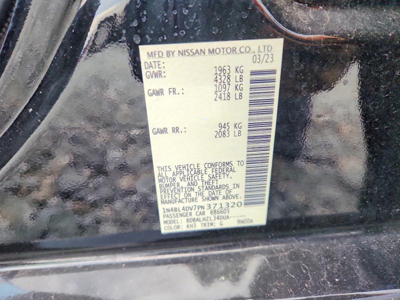 Продажа на аукционе авто 2023 Nissan Altima, vin: 1N4BL4DV7PN371320, номер лота: 58241046