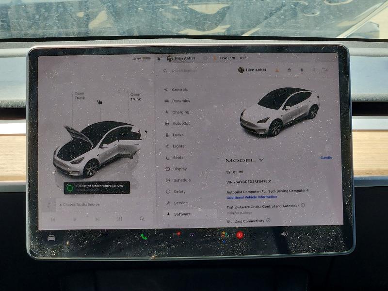 57597116 :رقم المزاد ، 7SAYGDED3RF047901 vin ، 2024 Tesla Model Y مزاد بيع