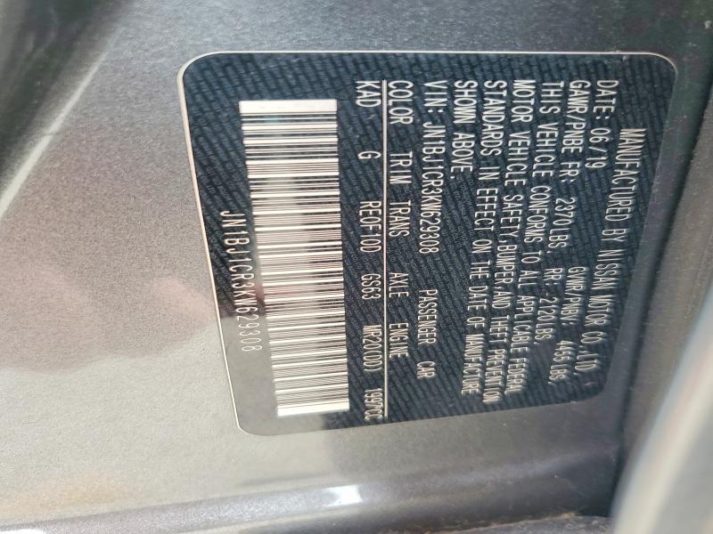 Aukcja sprzedaży 2019 Nissan Rogue Sport, vin: JN1BJ1CR3KW629308, numer aukcji: 58844426