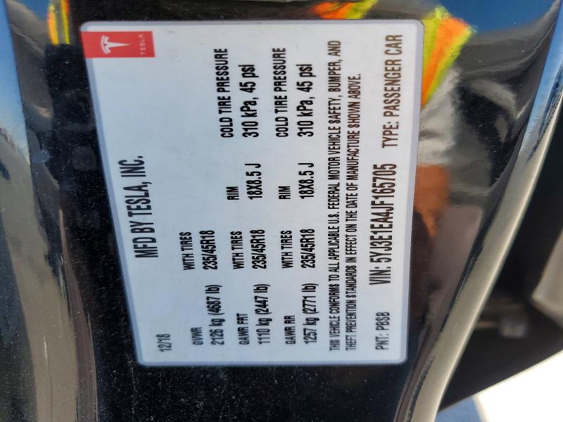 Продаж на аукціоні авто 2018 Tesla Model 3, vin: 5YJ3E1EA4JF165705, номер лоту: 57751816