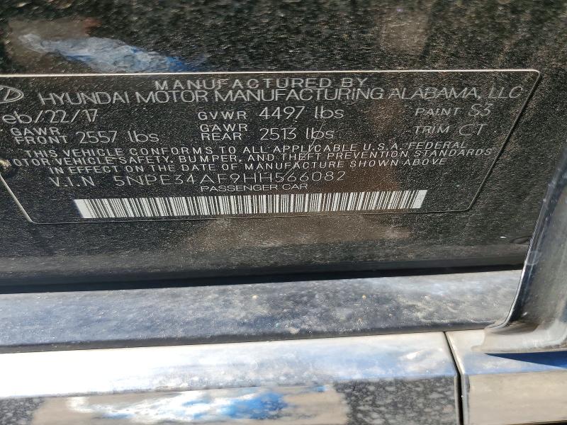 Aukcja sprzedaży 2017 Hyundai Sonata, vin: 5NPE34AF9HH566082, numer aukcji: 56117186
