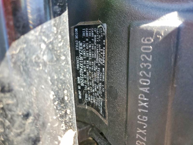 Продажа на аукционе авто 2023 Kawasaki Zx636, vin: JKBZXJG1XPA023206, номер лота: 56492086