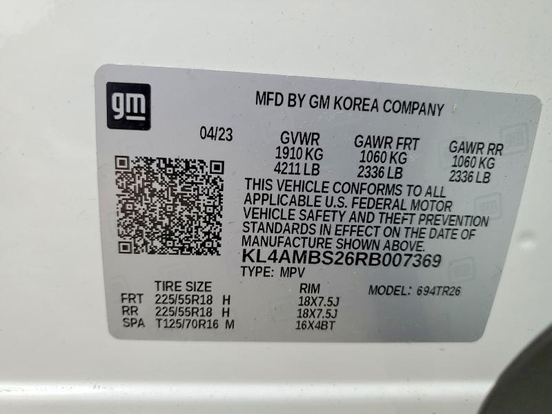 Aukcja sprzedaży 2024 Buick Encore Gx, vin: KL4AMBS26RB007369, numer aukcji: 56620626