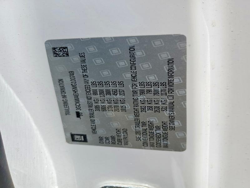 58780476 :رقم المزاد ، 3GCNWAEH5MG100749 vin ، 2021 Chevrolet Silverado مزاد بيع