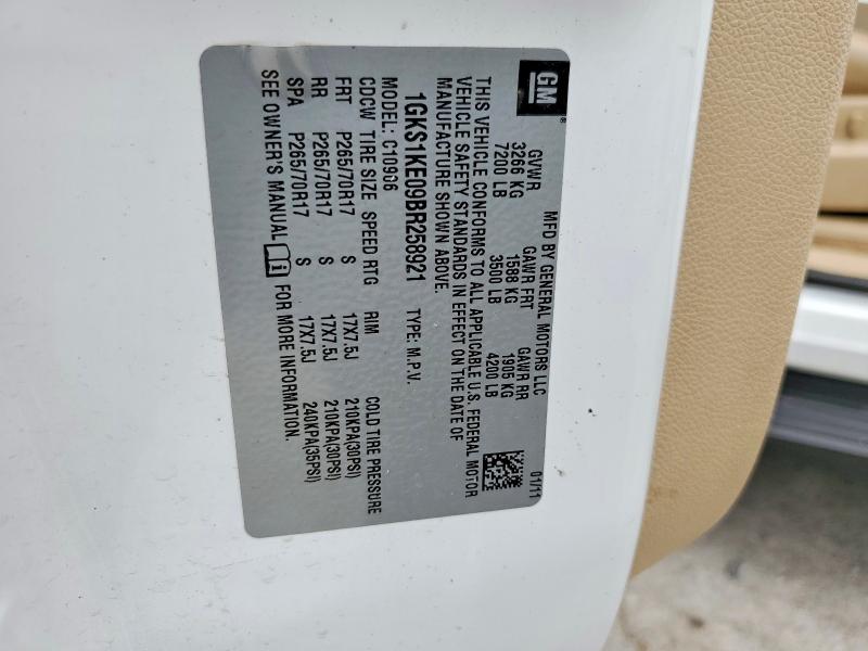 Продаж на аукціоні авто 2011 Gmc Yukon Xl, vin: 1GKS1KE09BR258921, номер лоту: 58611646
