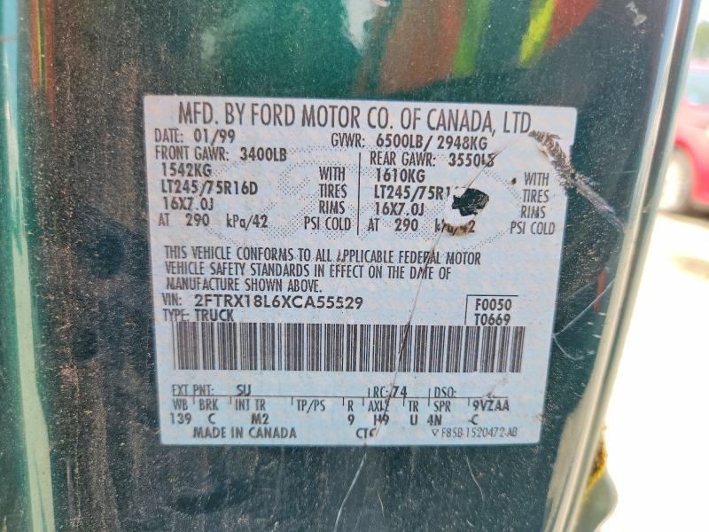 Продажа на аукционе авто 1999 Ford F150, vin: 2FTRX18L6XCA55529, номер лота: 56335926