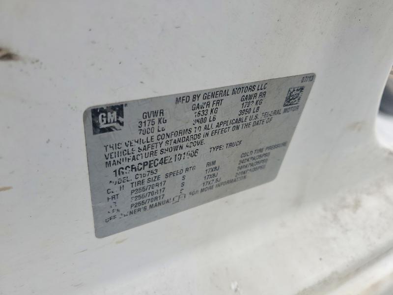 55530066 :رقم المزاد ، 1GCRCPEC4EZ101006 vin ، 2014 Chevrolet Silverado مزاد بيع