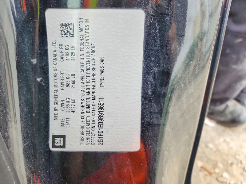 Продажа на аукционе авто 2011 Chevrolet Camaro, vin: 2G1FC1ED9B9196511, номер лота: 58019176