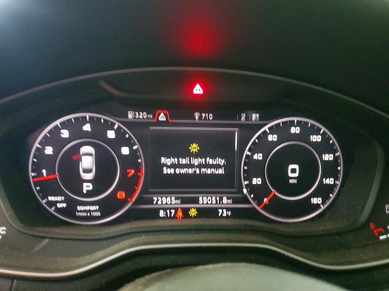 2018 Audi A5 მანქანა იყიდება აუქციონზე, vin: WAUBNCF56JA131862, აუქციონის ნომერი: 58152316