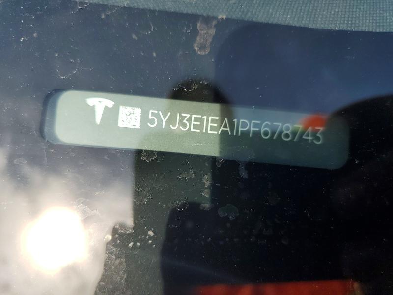 Auction sale of the 2023 Tesla Model 3, vin: 5YJ3E1EA1PF678743, lot number: 57058346