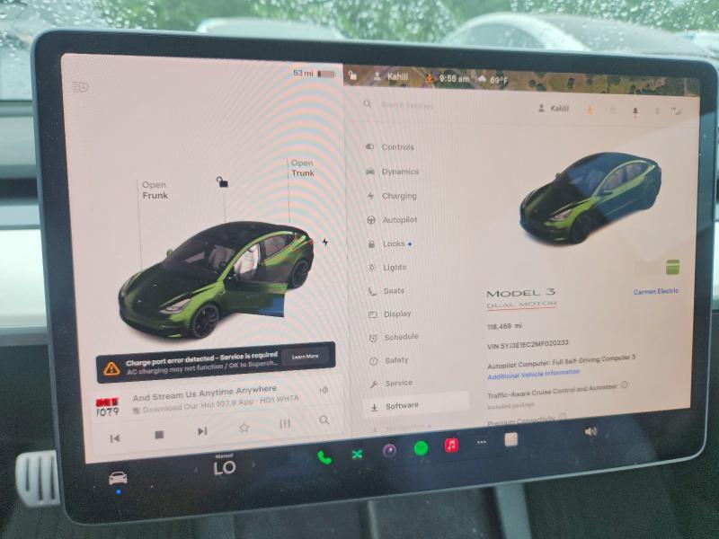 54094466 :رقم المزاد ، 5YJ3E1EC2MF020233 vin ، 2021 Tesla Model 3 مزاد بيع