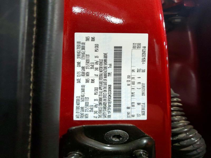 Aukcja sprzedaży 2016 Ford F150, vin: 1FTFW1EF5GKD30968, numer aukcji: 55623116