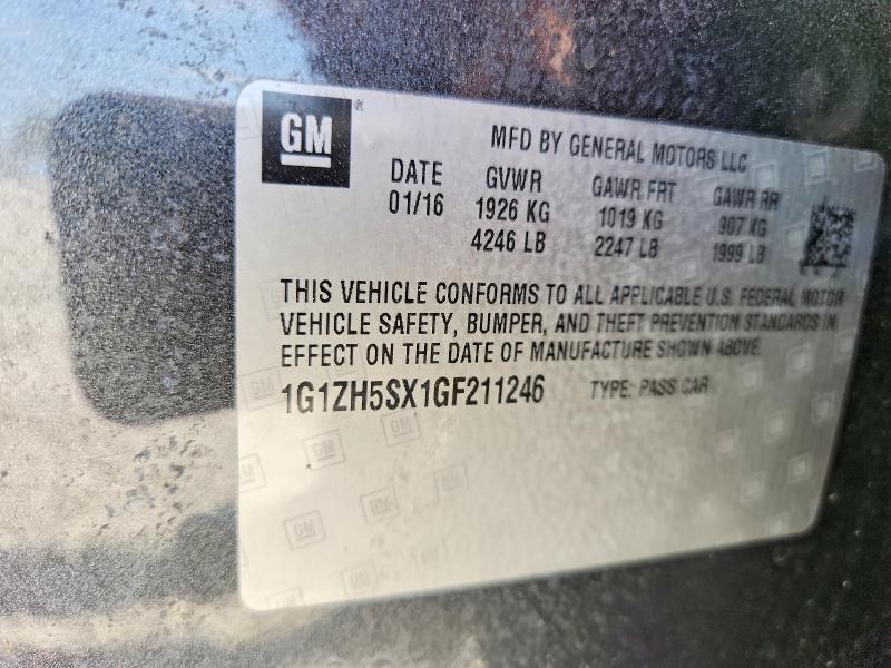 Продаж на аукціоні авто 2016 Chevrolet Malibu, vin: 1G1ZH5SX1GF211246, номер лоту: 55921686