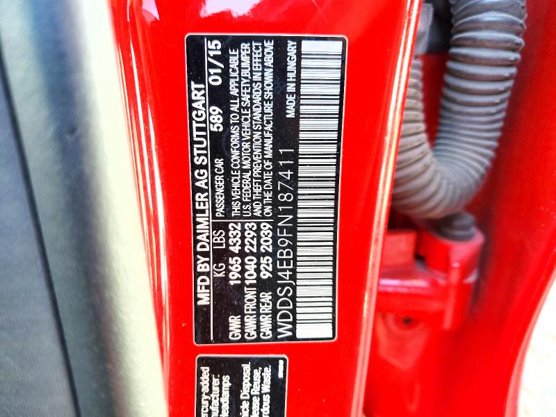 53644846 :رقم المزاد ، WDDSJ4EB9FN187411 vin ، 2015 Mercedes-benz Cla مزاد بيع
