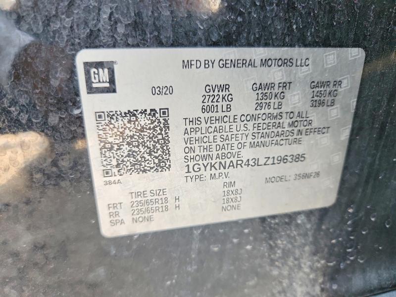 Aukcja sprzedaży 2020 Cadillac Xt5, vin: 1GYKNAR43LZ196385, numer aukcji: 57154886
