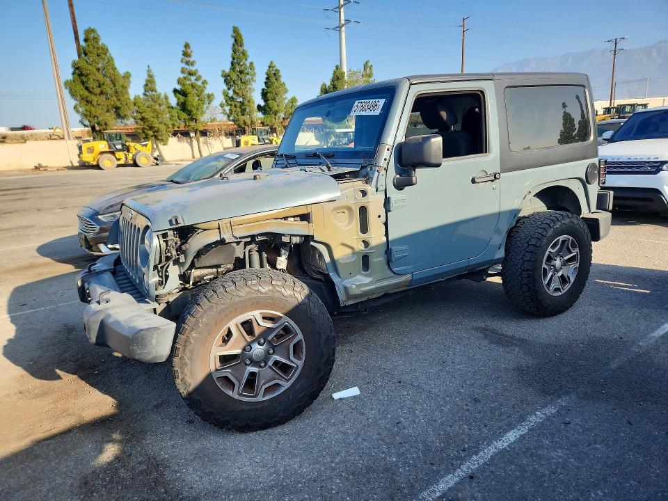 Продажа на аукционе авто 2015 Jeep Wrangler, vin: 1C4AJWAG6FL537186, номер лота: 57603496