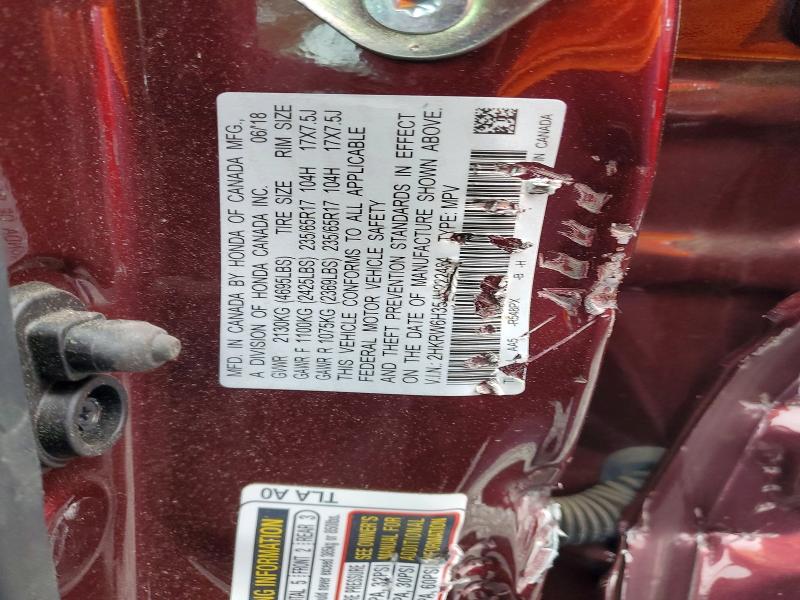 Aukcja sprzedaży 2018 Honda Cr-v, vin: 2HKRW6H35JH222464, numer aukcji: 58131996