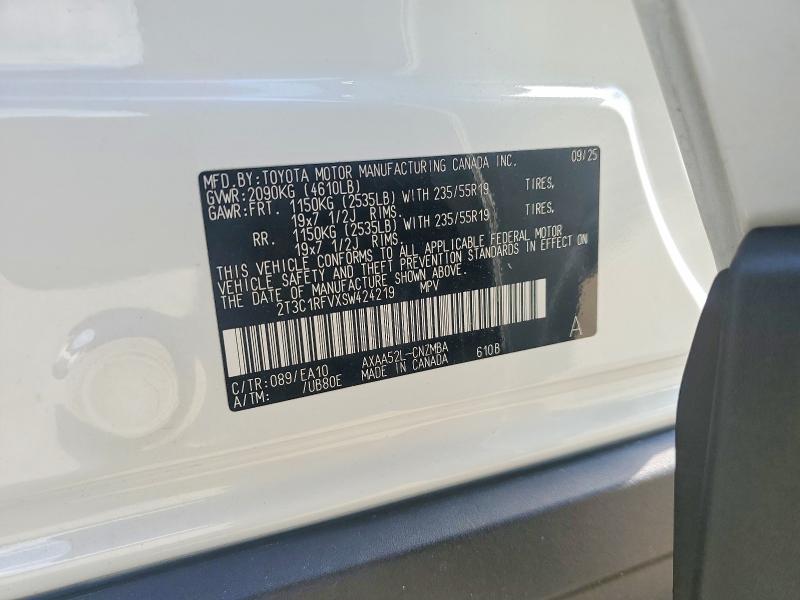 Продаж на аукціоні авто 2025 Toyota Rav4, vin: 2T3C1RFVXSW424219, номер лоту: 56733436
