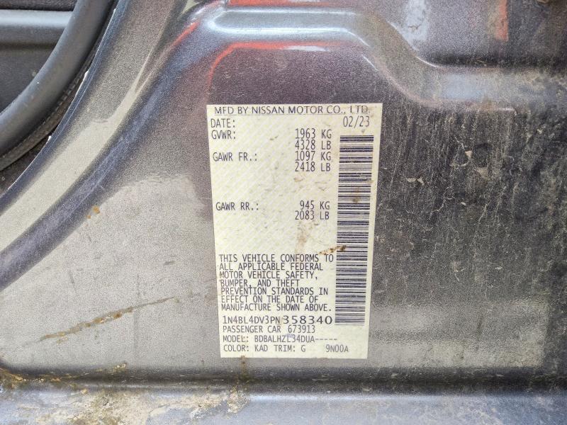 Aukcja sprzedaży 2023 Nissan Altima, vin: 1N4BL4DV3PN358340, numer aukcji: 57782326