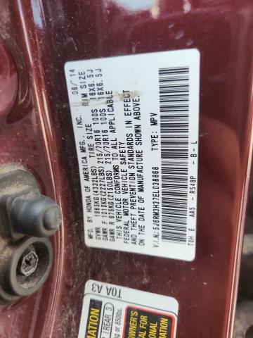 Aukcja sprzedaży 2014 Honda Cr-v, vin: 5J6RM3H37EL038868, numer aukcji: 59254846