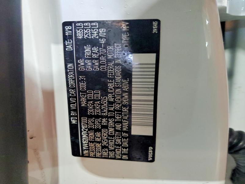 Продаж на аукціоні авто 2019 Volvo Xc40, vin: YV4162UM7K2107000, номер лоту: 55892936
