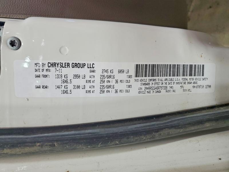 57447806 :رقم المزاد ، 2A4RR5DG4BR797339 vin ، 2011 Chrysler Town&count مزاد بيع