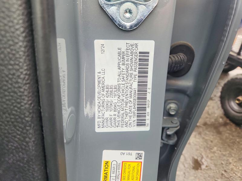 Aukcja sprzedaży 2025 Honda Civic, vin: 19XFL4H95SE008441, numer aukcji: 57785366