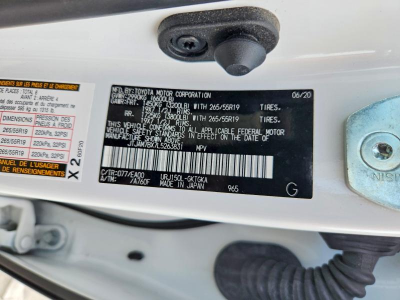 Продаж на аукціоні авто 2020 Lexus Gx, vin: JTJAM7BX7L5263831, номер лоту: 55763246