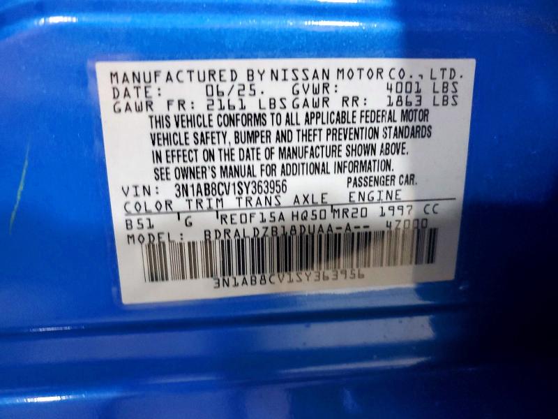 Продажа на аукционе авто 2025 Nissan Sentra, vin: 3N1AB8CV1SY363956, номер лота: 57485276