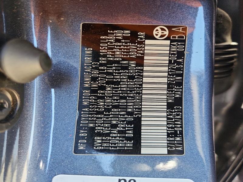 Продажа на аукционе авто 2014 Toyota Corolla, vin: 5YFBURHE3EP007278, номер лота: 55401496