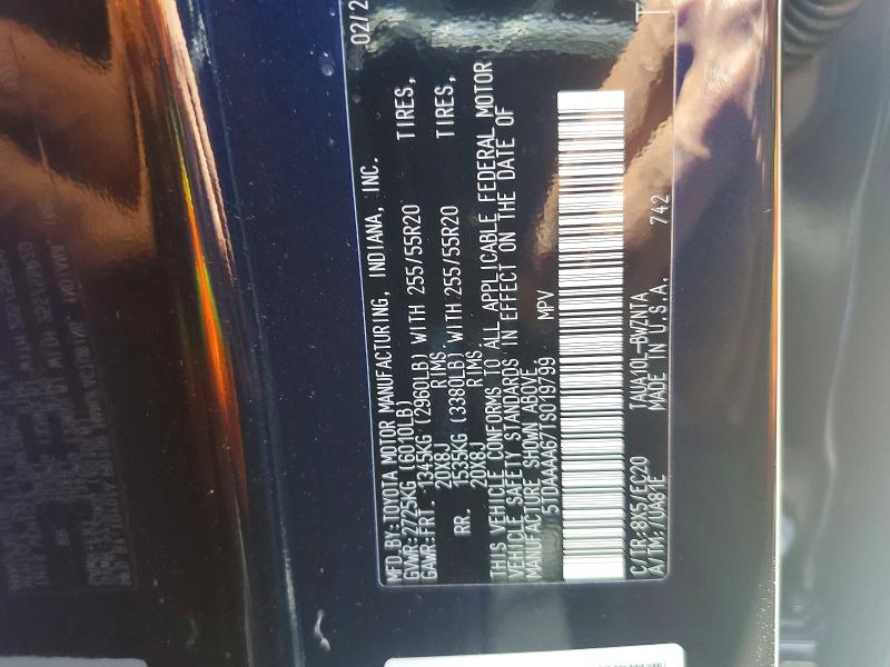 Aukcja sprzedaży 2026 Lexus Tx 350, vin: 5TDAAAA67TS019799, numer aukcji: 56424376