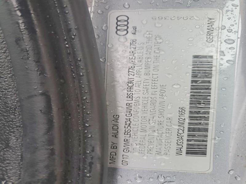 Продаж на аукціоні авто 2018 Audi A6, vin: WAUG3AFC2JN021656, номер лоту: 57770596