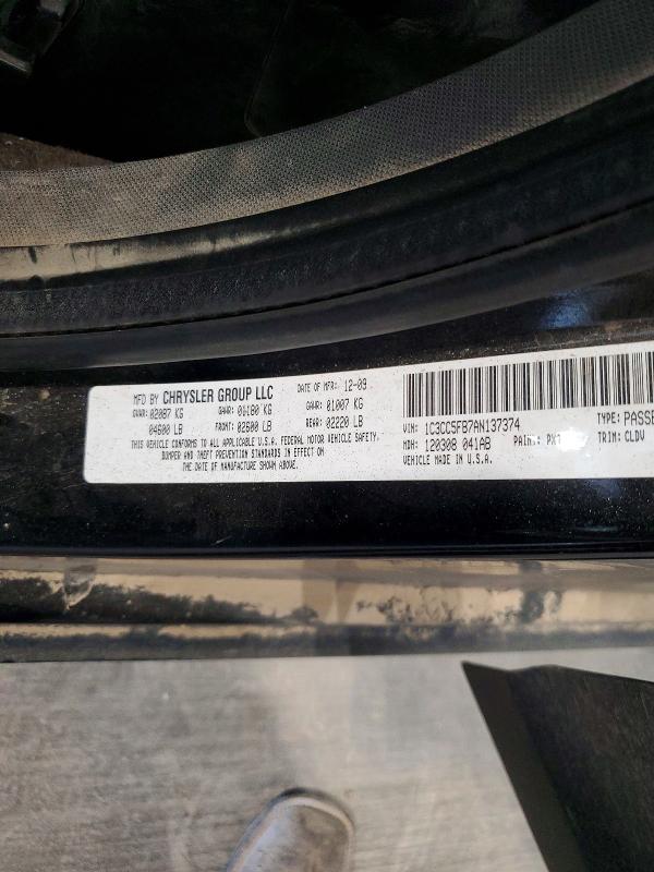 Продаж на аукціоні авто 2010 Chrysler Sebring, vin: 1C3CC5FB7AN137374, номер лоту: 58836776