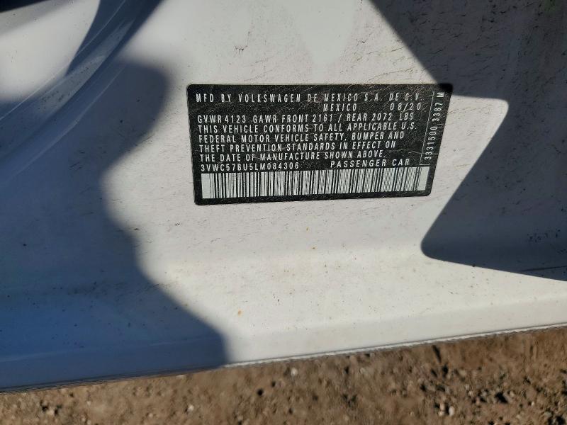 Aukcja sprzedaży 2020 Volkswagen Jetta, vin: 3VWC57BU5LM084306, numer aukcji: 58741826