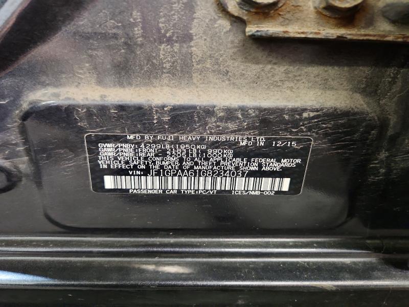 2016 Subaru Impreza მანქანა იყიდება აუქციონზე, vin: JF1GPAA61G8234037, აუქციონის ნომერი: 58691136