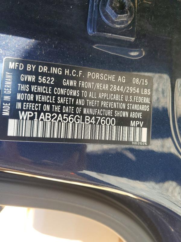 Продажа на аукционе авто 2016 Porsche Macan, vin: WP1AB2A56GLB47600, номер лота: 55273776