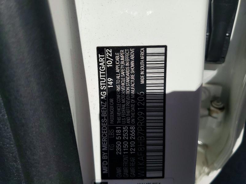 Aukcja sprzedaży 2023 Mercedes-benz C, vin: W1KAF8HB7PR091206, numer aukcji: 85621145