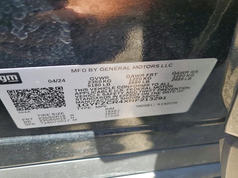 Продажа на аукционе авто 2024 Cadillac Xt4, vin: 1GYFZCR4XRF213291, номер лота: 57424866