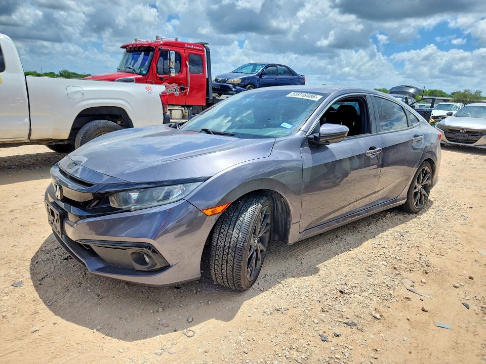 55916486 :رقم المزاد ، 19XFC2E84KE023545 vin ، 2019 Honda Civic مزاد بيع