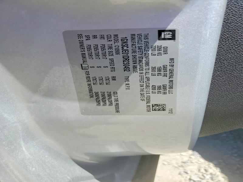 2013 Chevrolet Suburban მანქანა იყიდება აუქციონზე, vin: 1GNSCJE01DR230492, აუქციონის ნომერი: 55804146