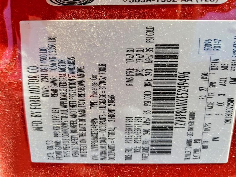 Продаж на аукціоні авто 2014 Ford Mustang, vin: 1ZVBP8AMXE5249496, номер лоту: 55429016