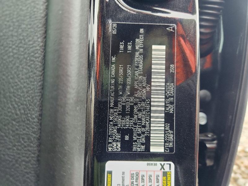 Aukcja sprzedaży 2026 Lexus Rx 350, vin: 2T2BAMCAXTC148745, numer aukcji: 57559626