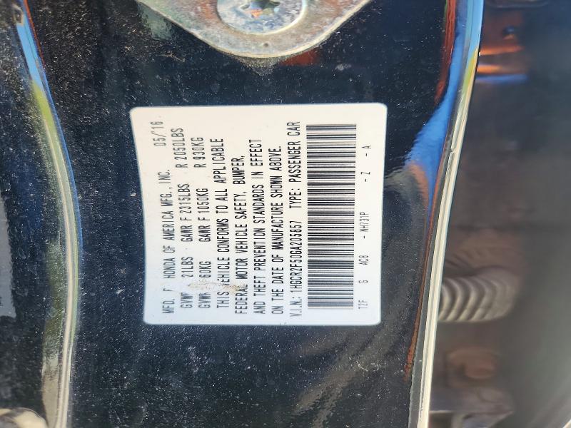 Aukcja sprzedaży 2016 Honda Accord, vin: 1HGCR2F50GA205857, numer aukcji: 55753716