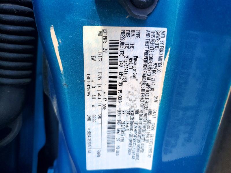 Продаж на аукціоні авто 2012 Ford Focus, vin: 1FAHP3F2XCL139148, номер лоту: 57590996
