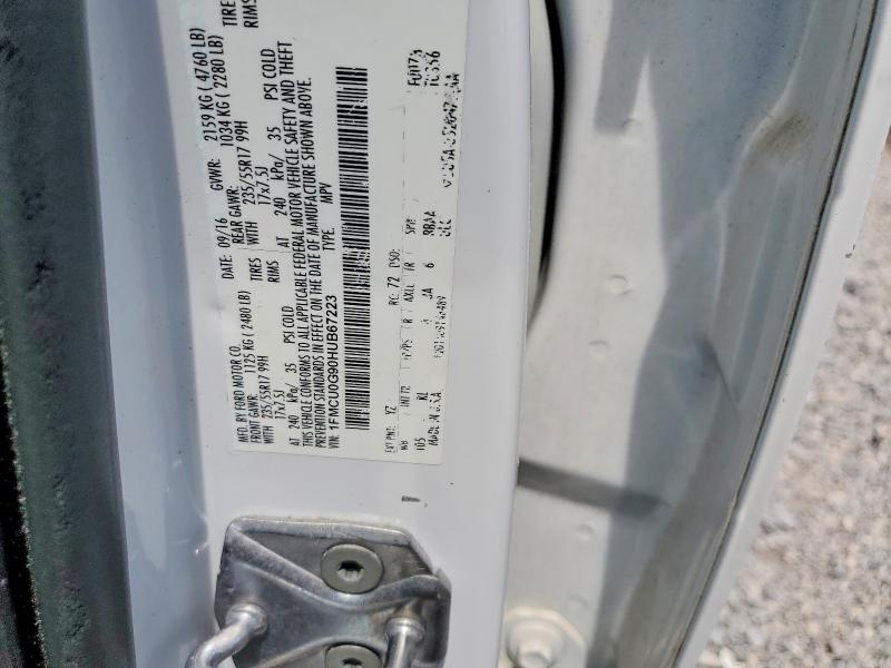 55576326 :رقم المزاد ، 1FMCU0G90HUB67223 vin ، 2017 Ford Escape مزاد بيع