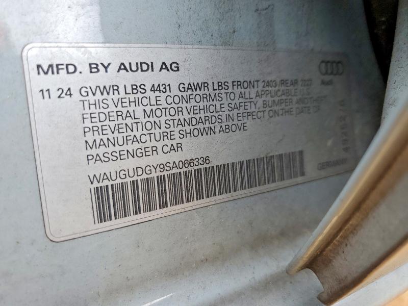 Продажа на аукционе авто 2025 Audi A3, vin: WAUGUDGY9SA066336, номер лота: 58222526