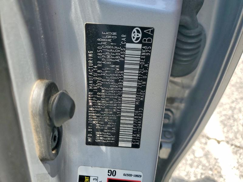 Продажа на аукционе авто 2014 Toyota Corolla, vin: 5YFBURHE1EP082156, номер лота: 56502716