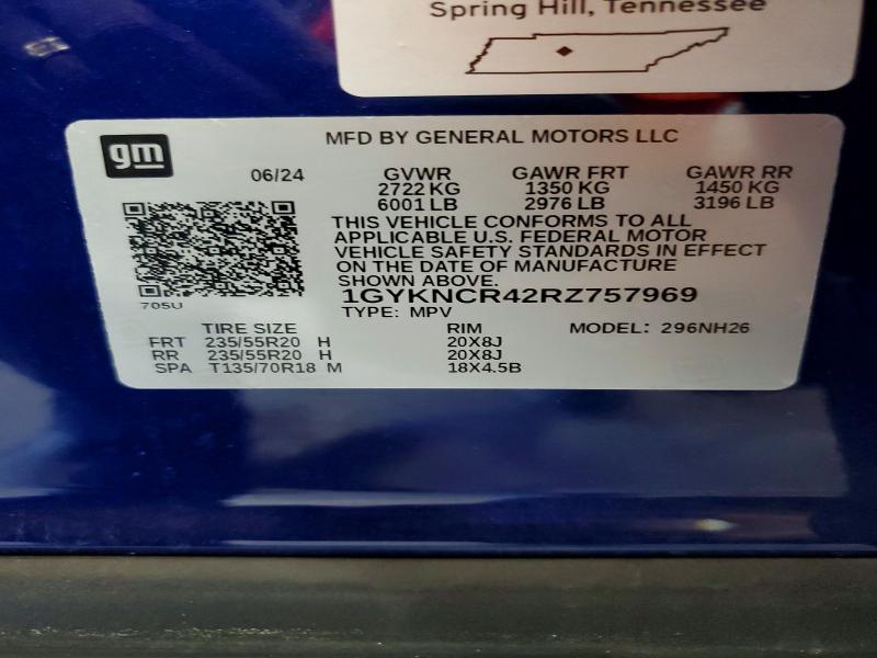 Aukcja sprzedaży 2024 Cadillac Xt5, vin: 1GYKNCR42RZ757969, numer aukcji: 85976215